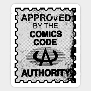 APPROVED by the Comics Code Authority Sticker
